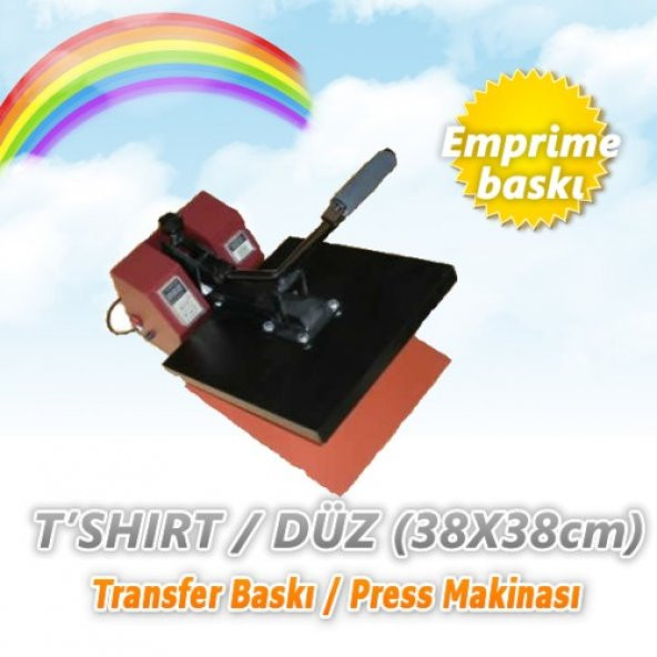 Tshirt/Düz Transfer Baskı/Pres Makinası (38x38cm)