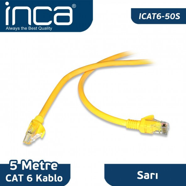 INCA ICAT6-50S CAT6 5 METRE SARI