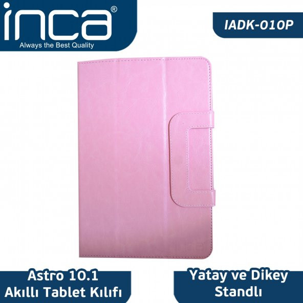 IADK-010P  INCA  ASTRO 10.1"  SMART  TABLET KILIFI -PEMBE