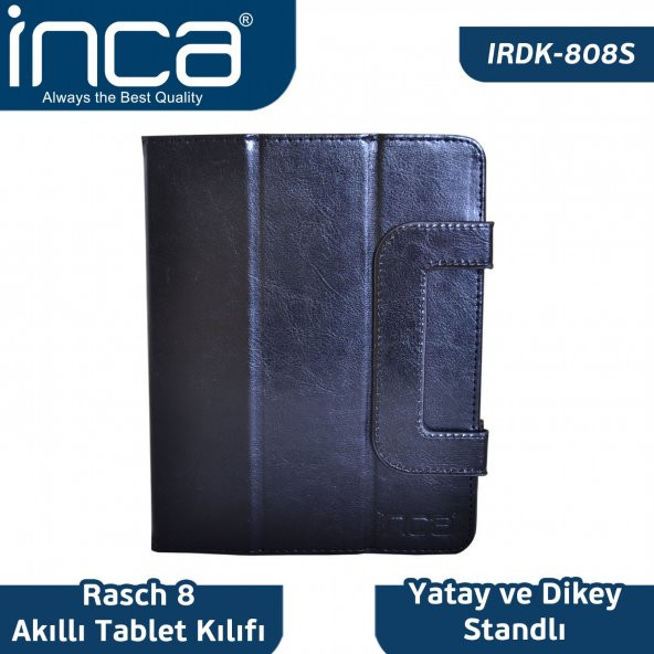 IRDK-808S INCA 8" UNİVERSAL SMART TABLET KILIFI-SİYAH