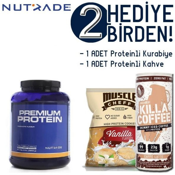 Nutrade Premium Protein Kurabiye 2250 Gr 2 Hediye