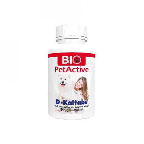 Kediler İçin Bio Active Kedi 84 Kalsiyum Tableti 126 Gr