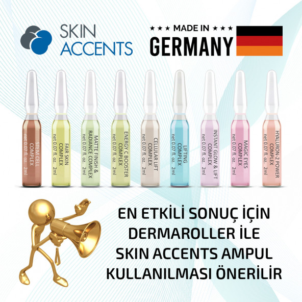 Zgts Gold Line Dermaroller Titanyum 192 İğneli Saç Yüz Vücut Göz Çevresi İçin Derma Roller - 5