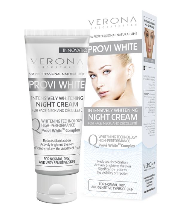 Provi White Beyazlatıcı Gece Kremi Yoğun Renk Açıcı Leke Gidermeye Yardımcı Krem 50ml