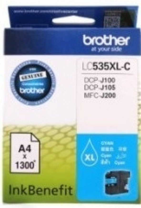 BROTHER LC535XL C DCP-J105 & MFC-J200 MAVI KARTUS 1300 SAYFA