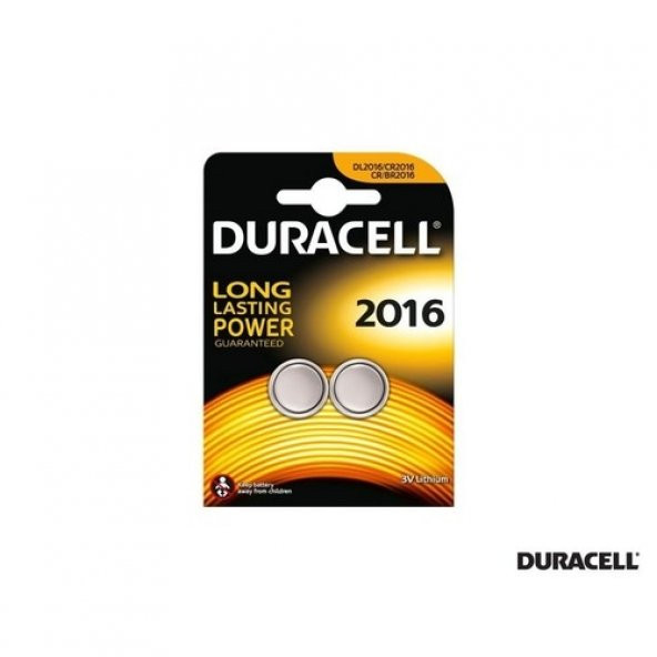 Duracell Cr2016 Lithium 3V Pil 2 Adet