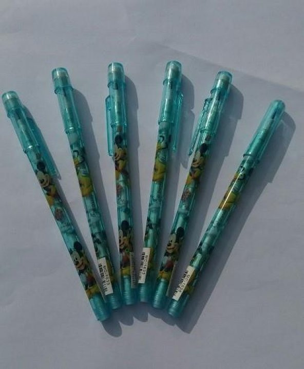 6 Adet Mickey Mouse Silgili kalem Erkek Doğum Günü Parti malzemes