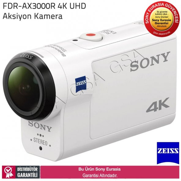 Sony FDR-X3000 Wi-Fi® ve GPS Özellikli 4K Action Cam