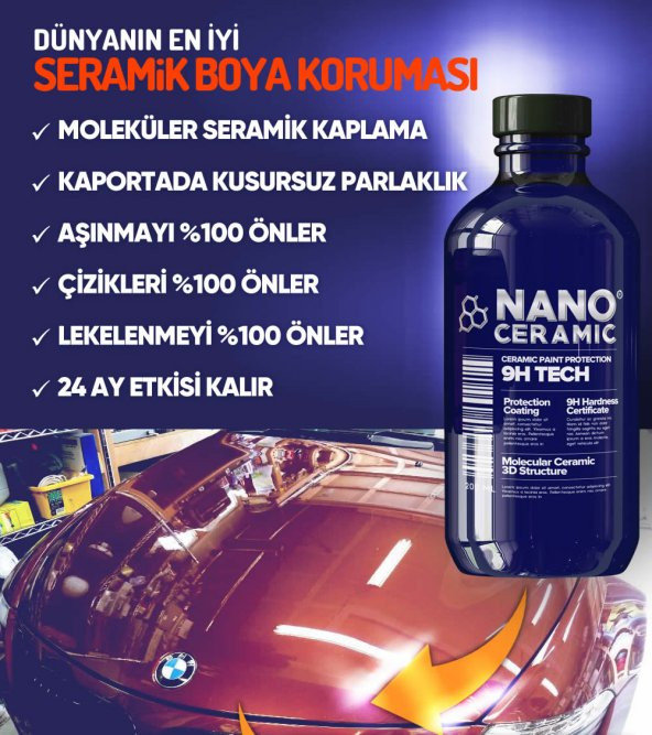 Nano Ceramic Araç Kaplama (HGS Üyelerine Özel %50 İndirimli)