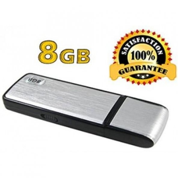 Ses Aktivasyonlu USB Disk Ses Kayıt Cihaz 8 Gb