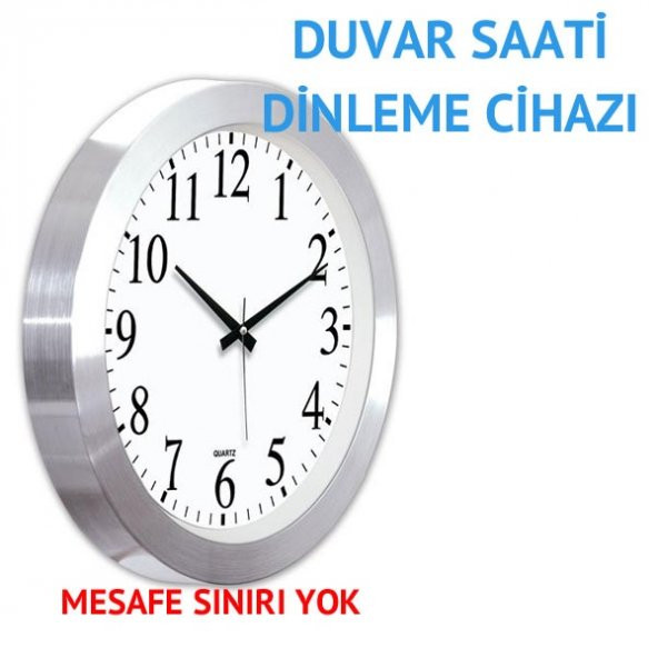 Duvar Saati Ortam Dinleme Cihazı  10 Gün Bekleme Süresi - 3