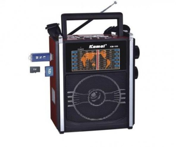 Kamal Km-103 Şarjlı Mp3 Çalar Radyo