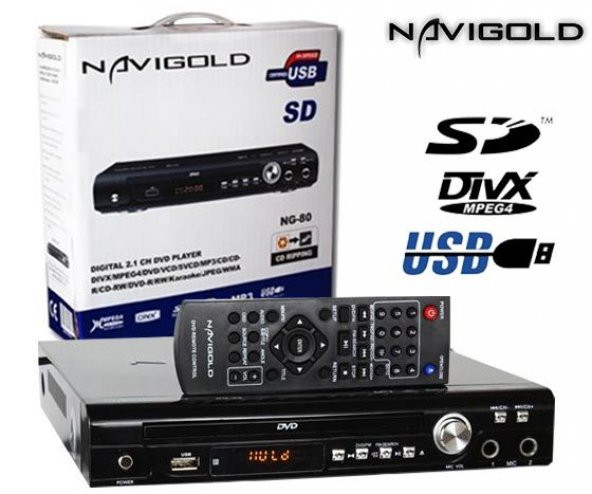 Navigold NG-80 USB-SD-FM Karaoke DVD Player