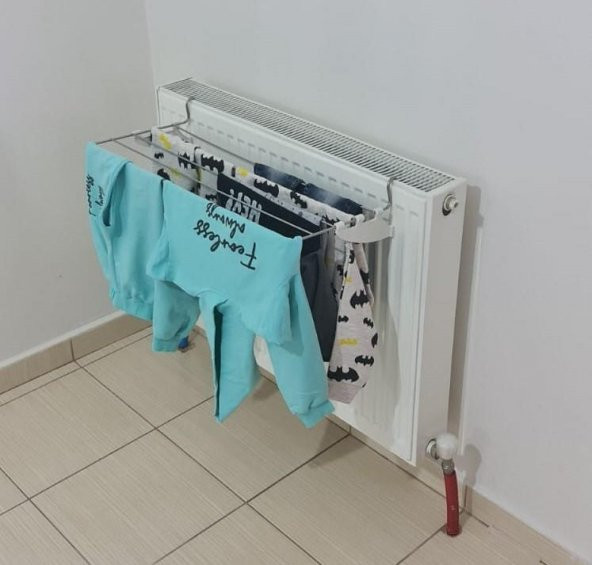 Kurufer Kalorifer Çamaşır Kurutmalık Kalorifer Petek Kurutmalığı 60 cm Çamaşır Kurutmalık - 8
