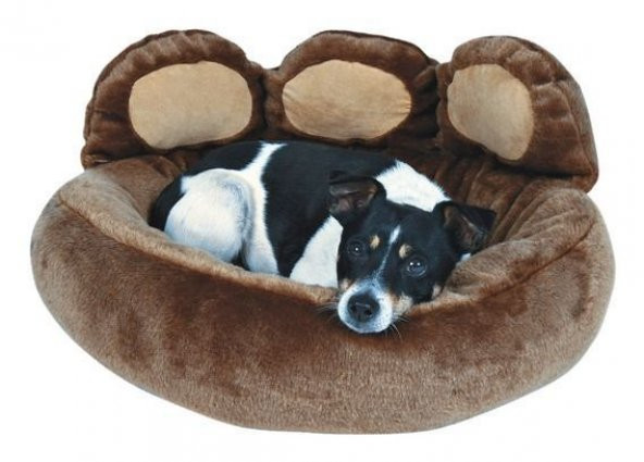 *Trixie Pati Desenli Kahverengi Köpek Yatağı 60X50 Cm