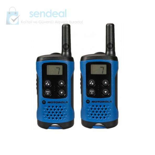 Motorola TLKR-T41 El Telsizi (PMR) ikili Set Mavi -