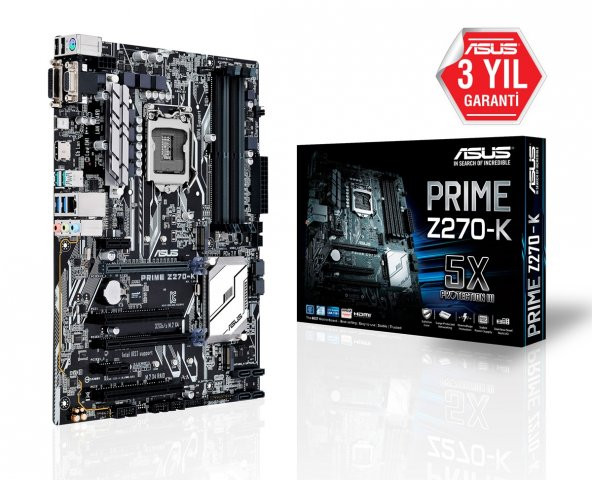 ASUS PRIME Z270-K Intel Z270 Soket 1151 DDR4 ANAKART