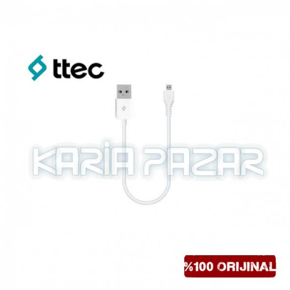TTec Minicable Micro USB Şarj Kablosu Data Kablosu 30 CM
