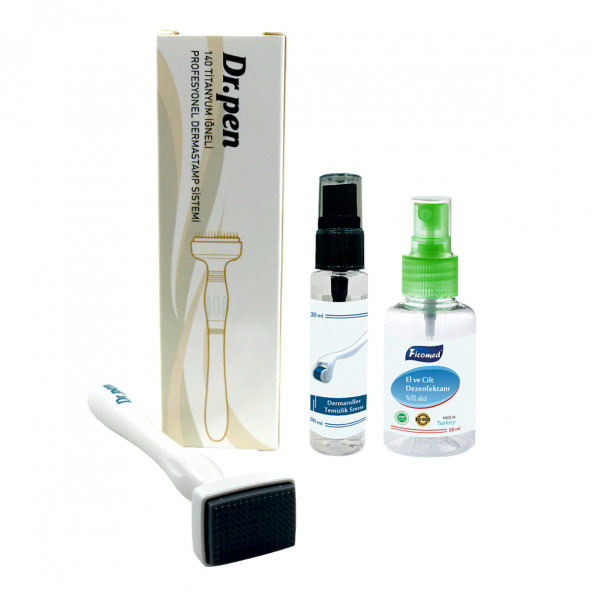 Dr.pen Dermastamp Titanyum 140 İğneli Saç İçin Dermaroller Sabit Ölçülü Derma Stamp
