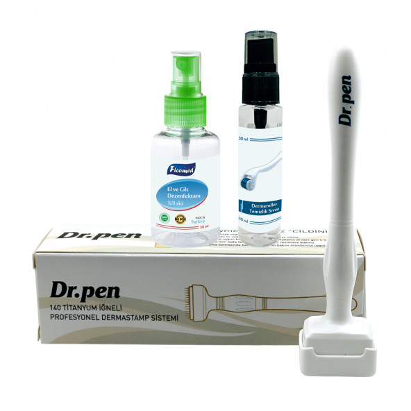 Dr.pen Dermastamp Titanyum 140 İğneli Saç İçin Dermaroller Sabit Ölçülü Derma Stamp - 3
