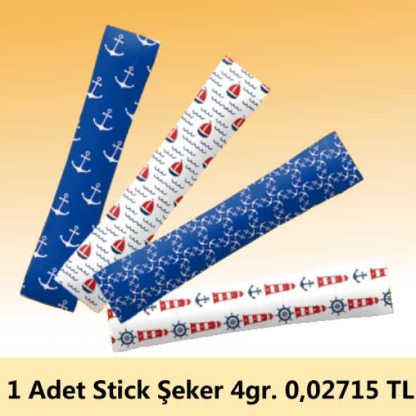 MARINA Stick Şeker 1.000 Ad. 4gr 4 Kilo İzpak