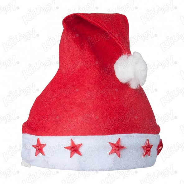 Işıklı Noel Yılbaşı Şapkası