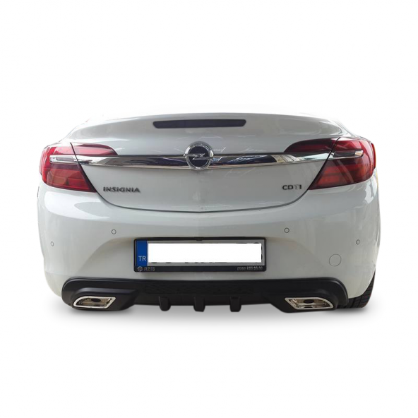 Opel İnsignia 2009 - 2016 Egzoz Görünümlü Arka Tampon Eki - Difüz