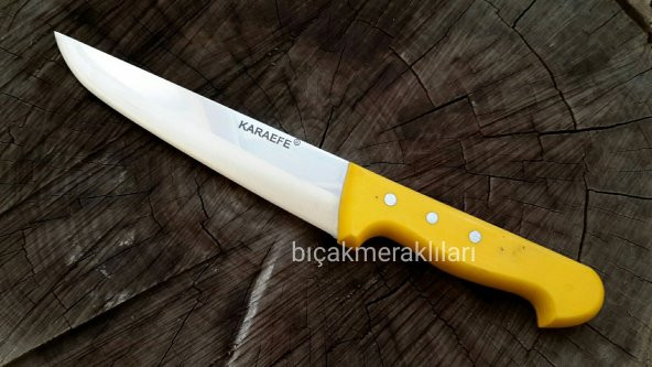 Karaefe kesim bıçağı-2 numara-25mm çelik-sarı renk