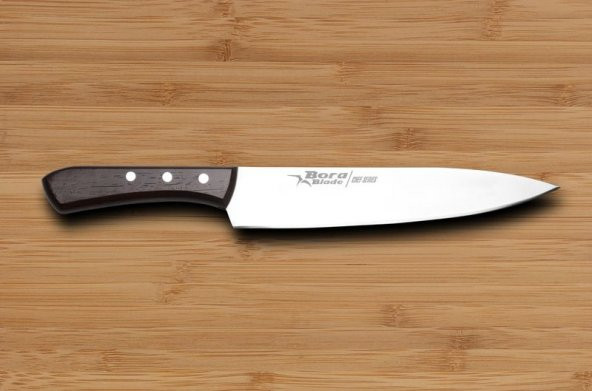 BORA-M-718 BŞ Mutfak ve Kurban Wenge Saplı Büyük Şef Bıçak