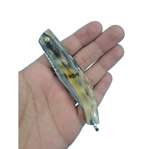 Recep Çakı Anahtarlık Minik Çakı 19cm Toplam Uzunluk Koç Boynuzu NO:2