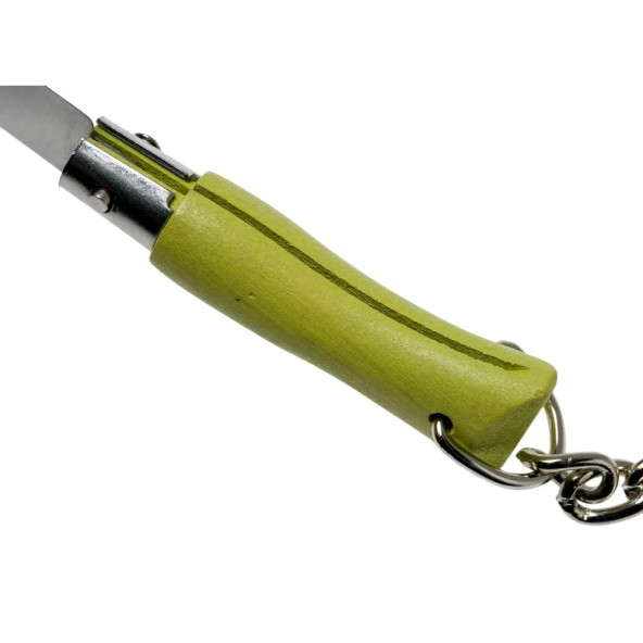 Opinel No 02 Anahtarlıklı Paslanmaz Çelik Çakı (A.Yeşil) - 6