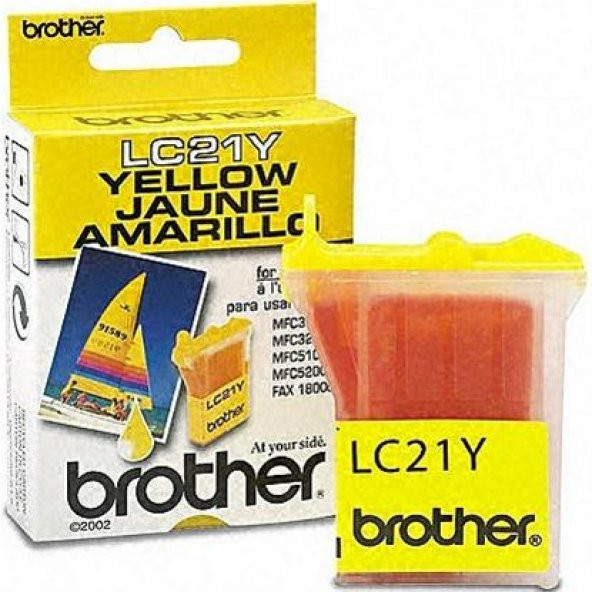 Brother LC-21Y Sarı Faks Kartuşu