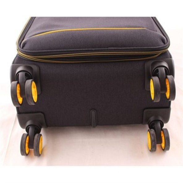 Verage 16056 Siyah Büyük Boy Kumaş Valiz - 3