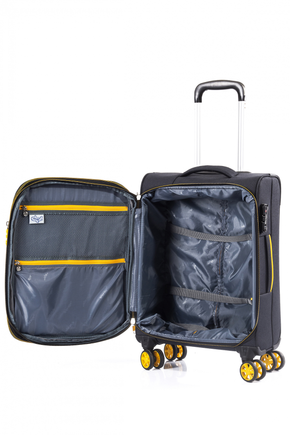 Verage 16056 Siyah Büyük Boy Kumaş Valiz - 5