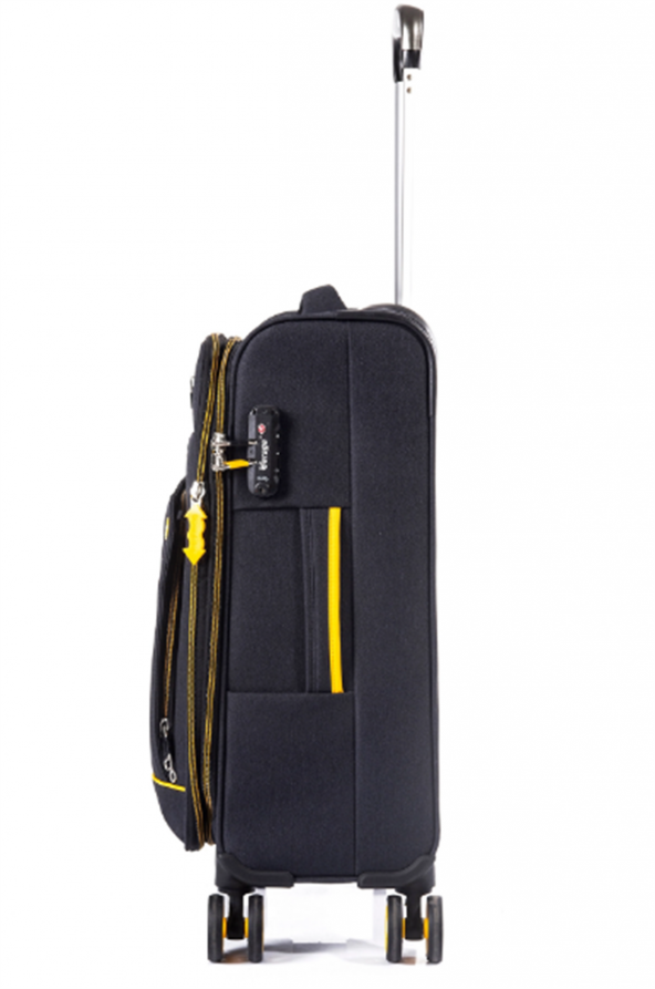 Verage 16056 Siyah Büyük Boy Kumaş Valiz - 4