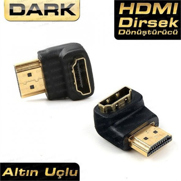 Dark DK-HD-AMXF90 HDMI Erkek - HDMI Dişi HDMI 90° Dönüştürücü Dirsek