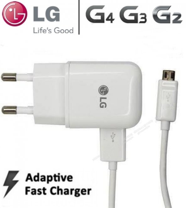 LG G2 G3 G4 G5 V10 Orijinal Hızlı Şarj Aleti + Şarj Kablosu Micro