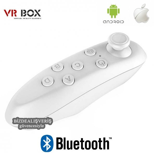 VR Box Bluetooth Joystick Sanal Gerçeklik Gözlüğü Oyun Kumandası