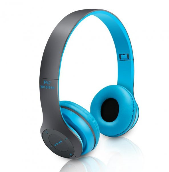 P47 2018 Fm Radyolu Mikrofonlu Katlanabilir Bluetooth Kulaklık MP