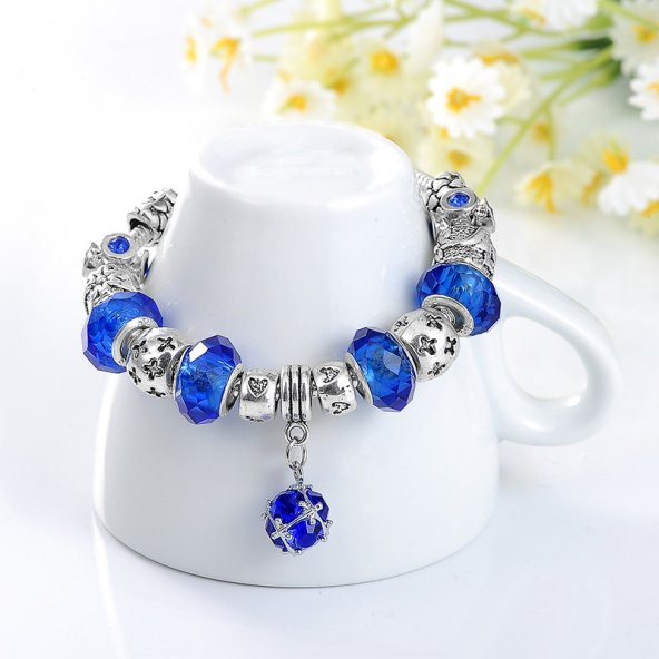 Frilly Tibet Gümüş Alaşım Charm Bileklik (FKB180N) - 2