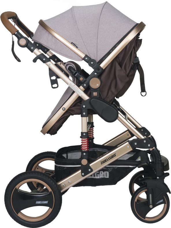 Wellgro 2019 New Golden Horn Q3 New Travel Sistem Bebek Arabası - 6