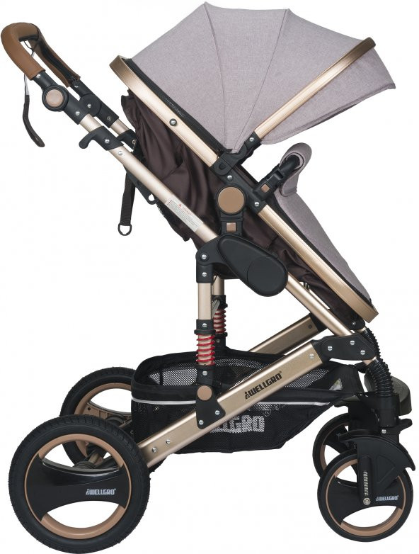 Wellgro 2019 New Golden Horn Q3 New Travel Sistem Bebek Arabası - 9
