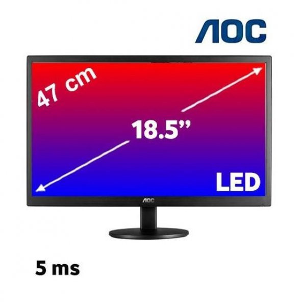 AOC E970SWN 18.5" 5 MS 60 Hz Analog LED Monitör