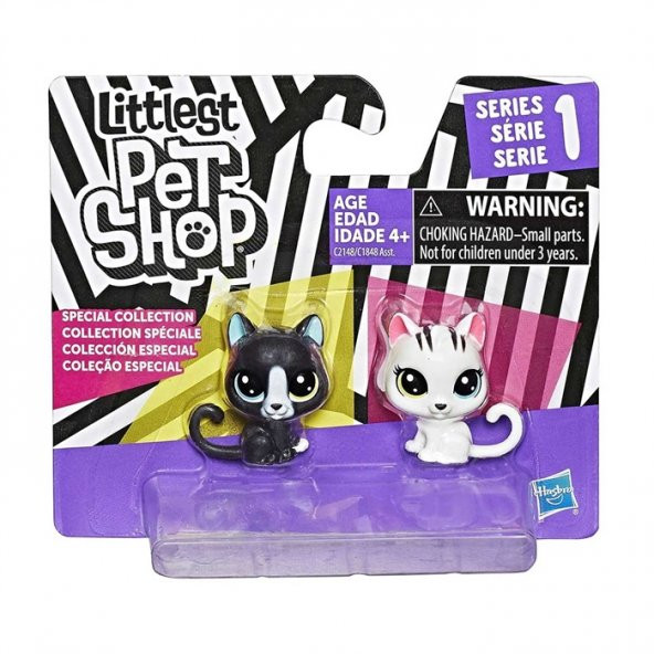 Littlest Pet Shop Miniş Siyah Beyaz Koleksiyo Seti C2148