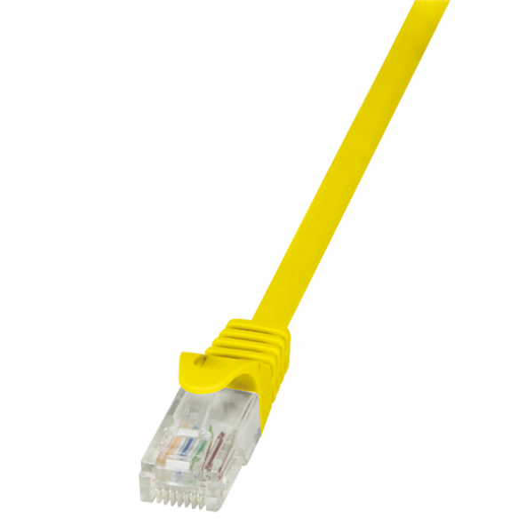 LogiLink CP2017U EconLine CAT6 U/UTP Patch Kablo, AWG 24/7, Sarı, 0.25m
