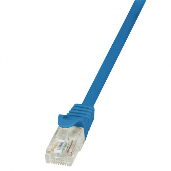 LogiLink CP2016U EconLine CAT6 U/UTP Patch Kablo, AWG 24/7, Mavi, 0.25m