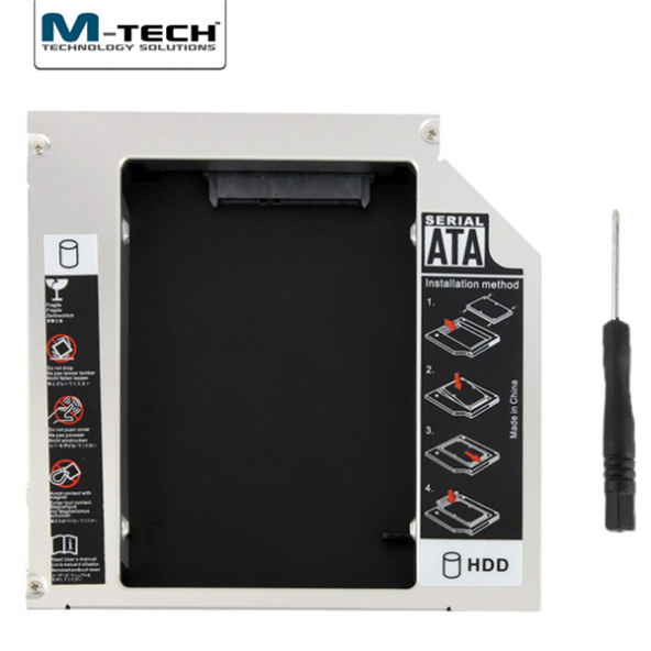 M-TECH MSSC0127 Notebook için Ekstra 12.7mm SATA Caddy HDD Yuvası