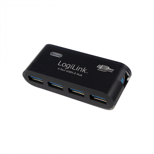 LogiLink UA0170 4 Port USB 3.0 SuperSpeed Hub, Siyah