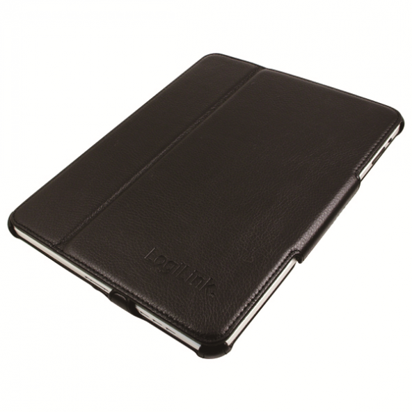 LogiLink NB0040A Deri iPad Taşıma Kılıfı, Siyah, Stand Özelikli