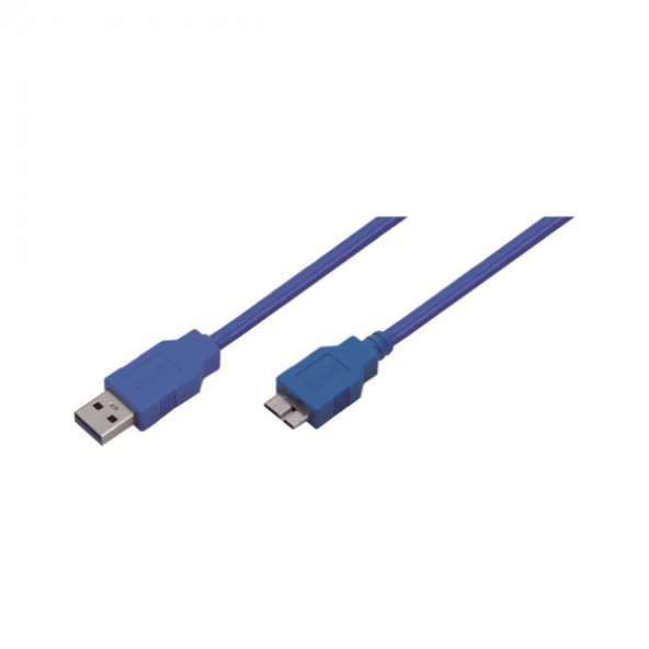 LogiLink CU0049 USB 3.0 Type A to Type Micro B Kablo, Mavi, 2.0m